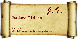 Jankov Ildikó névjegykártya