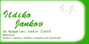 ildiko jankov business card
